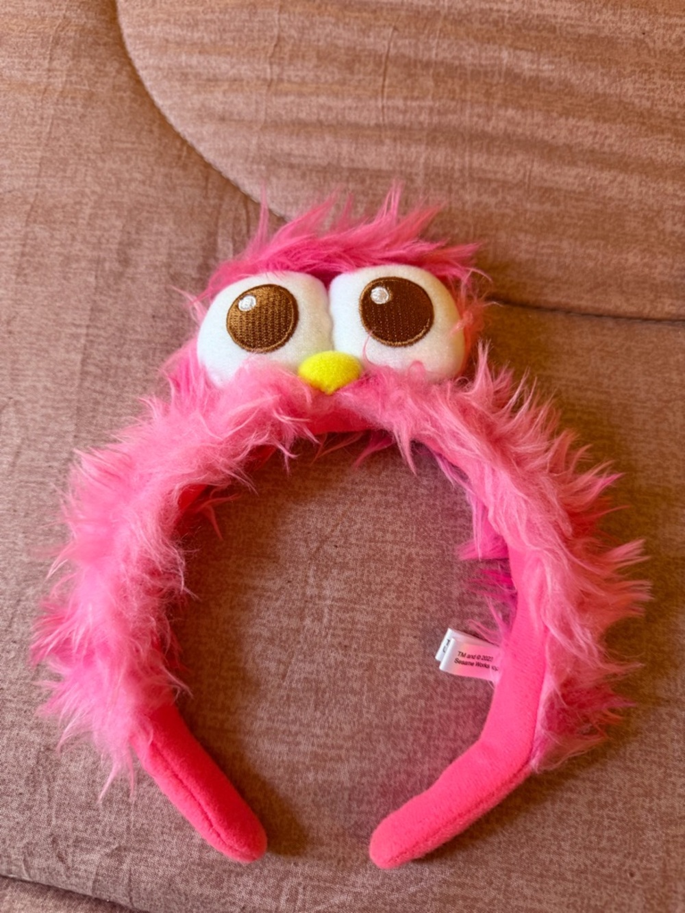 Plush Pink Fuzzy Owl Headband - Kids Toy Accessory